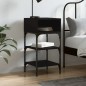 vidaXL Nachttisch Schwarz 35x34,5x70 cm Holzwerkstoff vidaXL Nachttisch Schwarz 35x34,5x70 cm Holzwerkstoff
