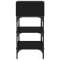 vidaXL Nachttisch Schwarz 35x34,5x70 cm Holzwerkstoff vidaXL Nachttisch Schwarz 35x34,5x70 cm Holzwerkstoff
