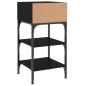 vidaXL Nachttisch Schwarz 35x34,5x70 cm Holzwerkstoff vidaXL Nachttisch Schwarz 35x34,5x70 cm Holzwerkstoff