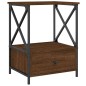 vidaXL Nachttisch Braun Eichen-Optik 50x41x65 cm Holzwerkstoff vidaXL Nachttisch Braun Eichen-Optik 50x41x65 cm Holzwerkstoff