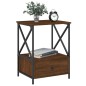 vidaXL Nachttisch Braun Eichen-Optik 50x41x65 cm Holzwerkstoff vidaXL Nachttisch Braun Eichen-Optik 50x41x65 cm Holzwerkstoff