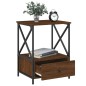 vidaXL Nachttisch Braun Eichen-Optik 50x41x65 cm Holzwerkstoff vidaXL Nachttisch Braun Eichen-Optik 50x41x65 cm Holzwerkstoff