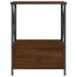 vidaXL Nachttisch Braun Eichen-Optik 50x41x65 cm Holzwerkstoff vidaXL Nachttisch Braun Eichen-Optik 50x41x65 cm Holzwerkstoff