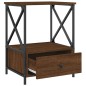 vidaXL Nachttisch Braun Eichen-Optik 50x41x65 cm Holzwerkstoff vidaXL Nachttisch Braun Eichen-Optik 50x41x65 cm Holzwerkstoff