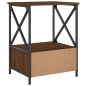 vidaXL Nachttisch Braun Eichen-Optik 50x41x65 cm Holzwerkstoff vidaXL Nachttisch Braun Eichen-Optik 50x41x65 cm Holzwerkstoff