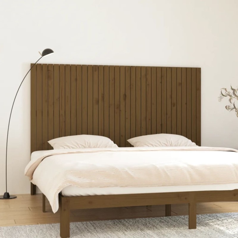 vidaXL Wand-Kopfteil Honigbraun 204x3x110 cm Massivholz Kiefer vidaXL Wand-Kopfteil Honigbraun 204x3x110 cm Massivholz Kiefer