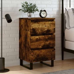 vidaXL Nachttisch Räuchereiche 40x35x69 cm Holzwerkstoff