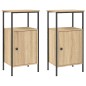 vidaXL Nachttische 2 Stk. Sonoma-Eiche 41x31x80 cm Holzwerkstoff vidaXL Nachttische 2 Stk. Sonoma-Eiche 41x31x80 cm Holzwerkstoff
