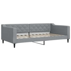 vidaXL Tagesbett Hellgrau 100x200 cm Stoff
