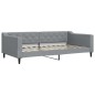 vidaXL Tagesbett Hellgrau 100x200 cm Stoff vidaXL Tagesbett Hellgrau 100x200 cm Stoff