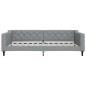 vidaXL Tagesbett Hellgrau 100x200 cm Stoff vidaXL Tagesbett Hellgrau 100x200 cm Stoff