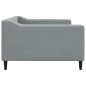 vidaXL Tagesbett Hellgrau 100x200 cm Stoff vidaXL Tagesbett Hellgrau 100x200 cm Stoff