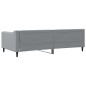 vidaXL Tagesbett Hellgrau 100x200 cm Stoff vidaXL Tagesbett Hellgrau 100x200 cm Stoff
