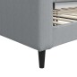 vidaXL Tagesbett Hellgrau 100x200 cm Stoff vidaXL Tagesbett Hellgrau 100x200 cm Stoff