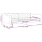 vidaXL Tagesbett Hellgrau 100x200 cm Stoff vidaXL Tagesbett Hellgrau 100x200 cm Stoff
