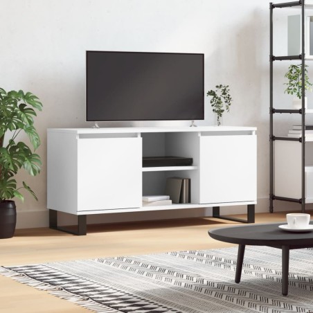 vidaXL TV-Schrank Weiß 104x35x50 cm Holzwerkstoff
