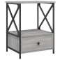 vidaXL Nachttisch Grau Sonoma 50x41x65 cm Holzwerkstoff vidaXL Nachttisch Grau Sonoma 50x41x65 cm Holzwerkstoff