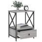 vidaXL Nachttisch Grau Sonoma 50x41x65 cm Holzwerkstoff vidaXL Nachttisch Grau Sonoma 50x41x65 cm Holzwerkstoff