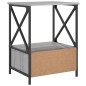 vidaXL Nachttisch Grau Sonoma 50x41x65 cm Holzwerkstoff vidaXL Nachttisch Grau Sonoma 50x41x65 cm Holzwerkstoff