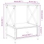vidaXL Nachttisch Grau Sonoma 50x41x65 cm Holzwerkstoff vidaXL Nachttisch Grau Sonoma 50x41x65 cm Holzwerkstoff