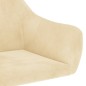 vidaXL Esszimmerstühle 2 Stk. Drehbar Creme Samt vidaXL Esszimmerstühle 2 Stk. Drehbar Creme Samt