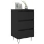 vidaXL Nachttisch Schwarz 40x35x69 cm Holzwerkstoff vidaXL Nachttisch Schwarz 40x35x69 cm Holzwerkstoff