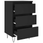 vidaXL Nachttisch Schwarz 40x35x69 cm Holzwerkstoff vidaXL Nachttisch Schwarz 40x35x69 cm Holzwerkstoff