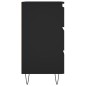 vidaXL Nachttisch Schwarz 40x35x69 cm Holzwerkstoff vidaXL Nachttisch Schwarz 40x35x69 cm Holzwerkstoff