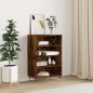 vidaXL Highboard Räuchereiche 57x35x90 cm Holzwerkstoff vidaXL Highboard Räuchereiche 57x35x90 cm Holzwerkstoff