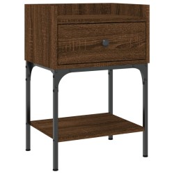vidaXL Nachttisch Braun Eichen-Optik 40,5x31x60 cm Holzwerkstoff