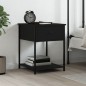 vidaXL Nachttisch Schwarz 44x45x58 cm Holzwerkstoff vidaXL Nachttisch Schwarz 44x45x58 cm Holzwerkstoff