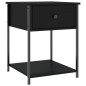 vidaXL Nachttisch Schwarz 44x45x58 cm Holzwerkstoff vidaXL Nachttisch Schwarz 44x45x58 cm Holzwerkstoff