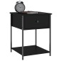 vidaXL Nachttisch Schwarz 44x45x58 cm Holzwerkstoff vidaXL Nachttisch Schwarz 44x45x58 cm Holzwerkstoff
