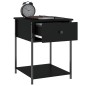 vidaXL Nachttisch Schwarz 44x45x58 cm Holzwerkstoff vidaXL Nachttisch Schwarz 44x45x58 cm Holzwerkstoff