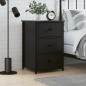 vidaXL Nachttisch Schwarz 40x36x60 cm Holzwerkstoff vidaXL Nachttisch Schwarz 40x36x60 cm Holzwerkstoff