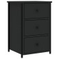 vidaXL Nachttisch Schwarz 40x36x60 cm Holzwerkstoff vidaXL Nachttisch Schwarz 40x36x60 cm Holzwerkstoff