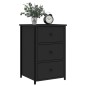 vidaXL Nachttisch Schwarz 40x36x60 cm Holzwerkstoff vidaXL Nachttisch Schwarz 40x36x60 cm Holzwerkstoff