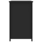 vidaXL Nachttisch Schwarz 40x36x60 cm Holzwerkstoff vidaXL Nachttisch Schwarz 40x36x60 cm Holzwerkstoff