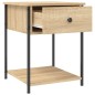 vidaXL Nachttisch Sonoma-Eiche 44x45x58 cm Holzwerkstoff vidaXL Nachttisch Sonoma-Eiche 44x45x58 cm Holzwerkstoff