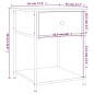 vidaXL Nachttisch Sonoma-Eiche 44x45x58 cm Holzwerkstoff vidaXL Nachttisch Sonoma-Eiche 44x45x58 cm Holzwerkstoff