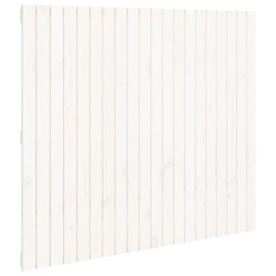 vidaXL Wand-Kopfteil Weiß 127,5x3x110 cm Massivholz Kiefer