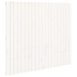 vidaXL Wand-Kopfteil Weiß 127,5x3x110 cm Massivholz Kiefer