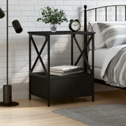vidaXL Nachttisch Schwarz 50x41x65 cm Holzwerkstoff