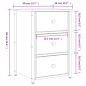 vidaXL Nachttisch Sonoma-Eiche 40x36x60 cm Holzwerkstoff vidaXL Nachttisch Sonoma-Eiche 40x36x60 cm Holzwerkstoff