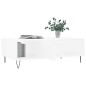 vidaXL Couchtisch Weiß 104x60x35 cm Holzwerkstoff vidaXL Couchtisch Weiß 104x60x35 cm Holzwerkstoff