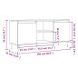 vidaXL TV-Schrank Weiß 104x35x50 cm Holzwerkstoff vidaXL TV-Schrank Weiß 104x35x50 cm Holzwerkstoff