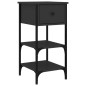 vidaXL Nachttisch Schwarz 34x36x70 cm Holzwerkstoff vidaXL Nachttisch Schwarz 34x36x70 cm Holzwerkstoff