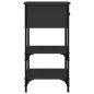 vidaXL Nachttisch Schwarz 34x36x70 cm Holzwerkstoff vidaXL Nachttisch Schwarz 34x36x70 cm Holzwerkstoff