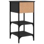 vidaXL Nachttisch Schwarz 34x36x70 cm Holzwerkstoff vidaXL Nachttisch Schwarz 34x36x70 cm Holzwerkstoff