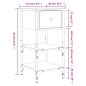 vidaXL Nachttisch Schwarz 34x36x70 cm Holzwerkstoff vidaXL Nachttisch Schwarz 34x36x70 cm Holzwerkstoff